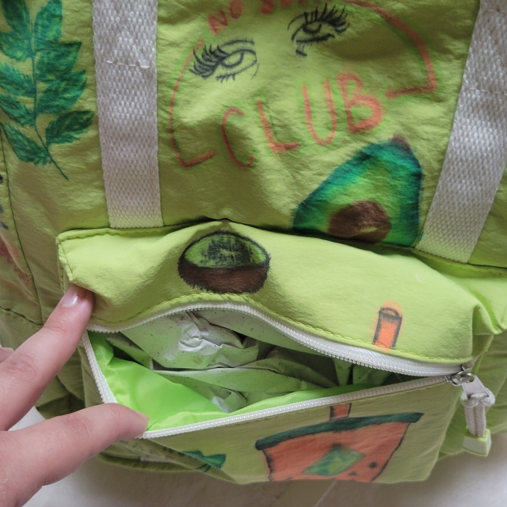 Lime Green Backpack - Picture 6 of 8